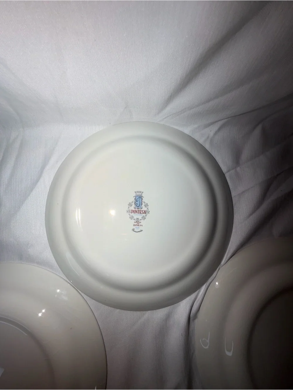Set of 4 Vintage Pontesa Spain Castilian Chinamoda Blue Mandala 7